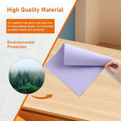 100 Sheets Purple Cardstock 8.5 x 11 Craft Paper, 75lb Light Purple Card Stock - Image 5