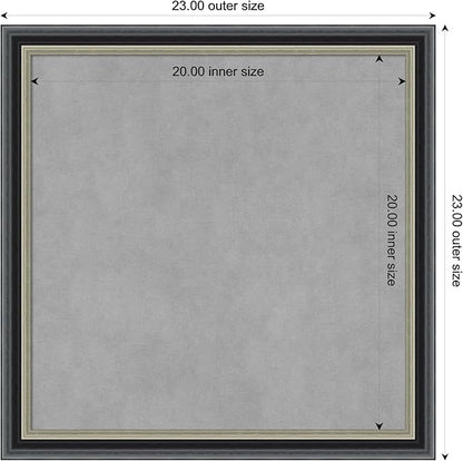 Amanti Art Black Framed Magnetic Board 23x23 Medium Vision Board - Image 4
