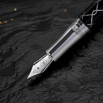 Webson Gill ‘The Weaver’ Black Luxury Executive Fountain Pen, Polished Lacquer - Image 7