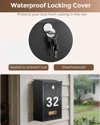 LAND·VOI Locking Wall-Mount Mailbox - Image 2