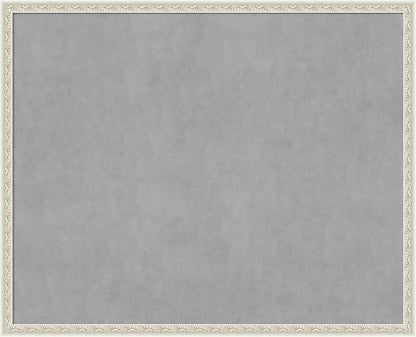 Amanti Art Silver Framed Magnetic Board 34x42 X-Large Vision Board by AmantiArt