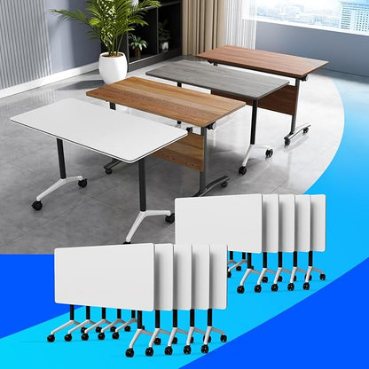 Conference Table Flip Top Mobile Conference Room Tables, Folding Conference by WYMHYZ