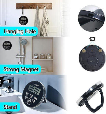 FCXJTU Digital Waterproof Shower Clock Timer, Bathroom Shower Countdown Timer - Image 6