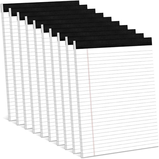 Note Pads 8.5 x 11 Inch, 10 Pack, Legal Pads 8.5 x 11, 30 Sheets Each, by Aidunmis