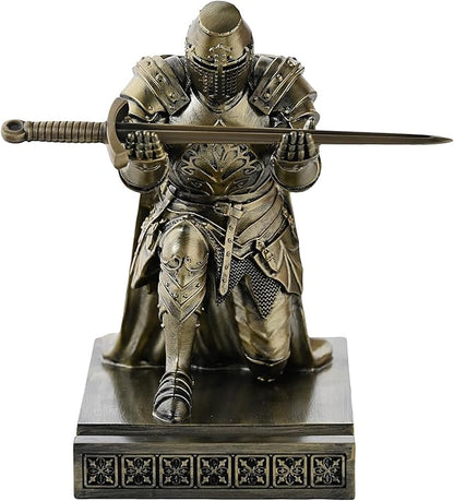 NCQIXIAO Medieval Templar Vanguard Officer Knight Pen Holder Pen Stand Desk - Image 3