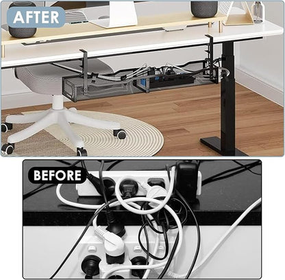 Mzmaxy Cable Management, Metal Cord Organizer - Image 6