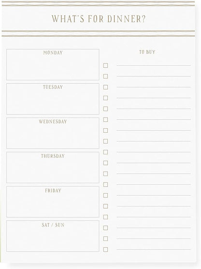 Graphique Large Magnetic Notepad, 6” x 8”–Front Says, “What’s by GraphiquedeFrance
