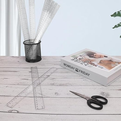 200 Pack 12 Inch Plastic Rulers Bulk, Transparent Ruler - Image 6
