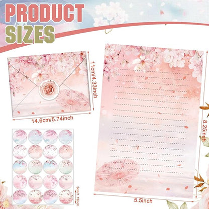 TaoBary 160 Pcs Stationery Paper Set 50 Double Sided Stationery Papers - Image 3