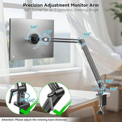 Jakeko Strong Magnetic Portable Monitor Desk Clamp - 75mm VESA Mount 4.7" 12.9" - Image 4