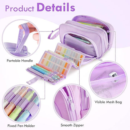 SANANT Large Capacity Pencil Case - Image 3