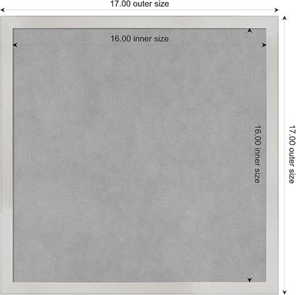 Amanti Art Silver Framed Magnetic Board 17x17 Small Vision Board - Image 4