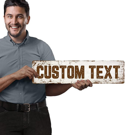 Custom Sign, Custom Street Sign, 11 Font Colors, 13 Font Styles, 4 Hole Options - Image 2