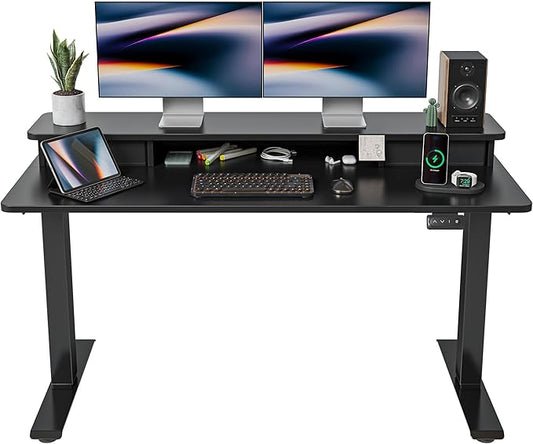 FEZIBO 55 x 24 Inch Height Adjustable Electric Standing Desk by FEZIBO