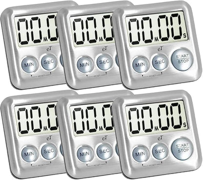 Elegant Digital Kitchen Timer Stainless Steel by eTradewinds
