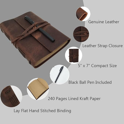 Leather Journal Writing Notebook - Image 4