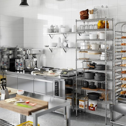 Regal Altair 14" Deep x 30" Wide x 86" Height Wire Shelving Kit | 10-Tier | NSF - Image 7