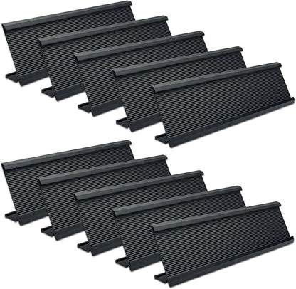 SINYUDUN 10 Pack 2" x 8" Aluminum Desk Name Plate Holder, Office Name Plate by Unknown