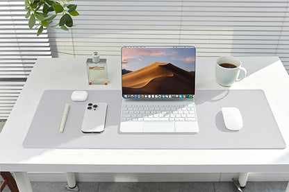 ALOANES Silvery Waterproof Desk Mat, Large Mouse Pad - Image 6