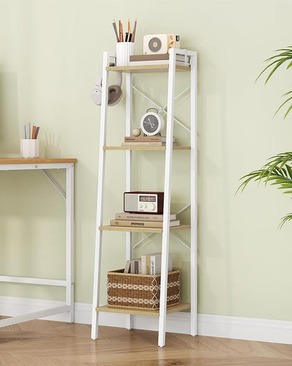Hzuaneri Ladder Shelf, Bookshelf Bookcase, Freestanding Corner Storage Shelve - Image 3