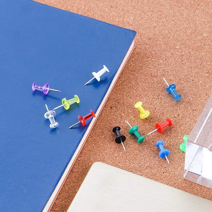 Yalis Push Pins 600 Count, Standard Multicolored Thumb Tacks Steel Point and - Image 6