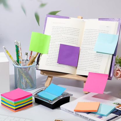 Meanplan 3 Pack Pop up Sticky Dispenser Note Holder Black Base - Image 6