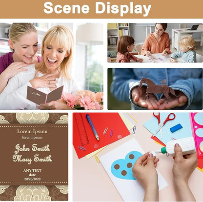 Silunkia 300 Sheets Coffee Cardstock 8.5 x 11 Christmas Paper, 75lb Premium - Image 7