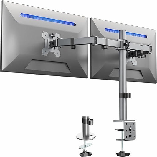 VIVO Dual Monitor Desk Mount, Heavy Duty Fully Adjustable Steel Stand, Holds 2 by VIVO
