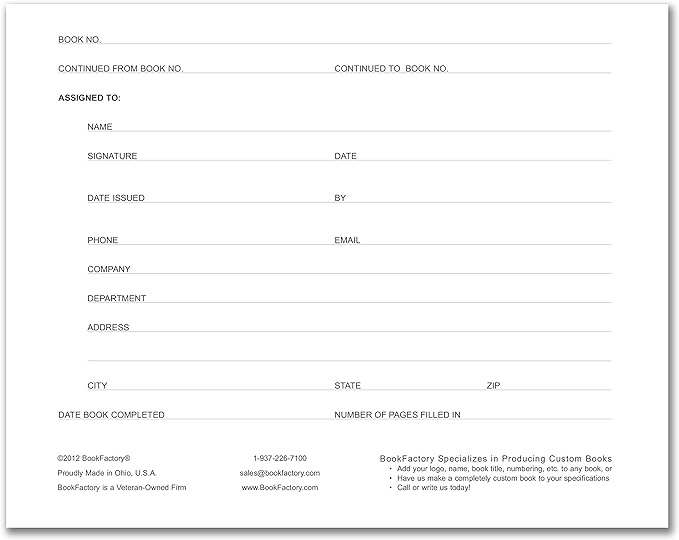 BookFactory Visitor Log Book/Visitors Register Sign-in Logbook - Image 2