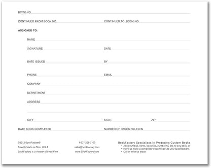 BookFactory Visitor Log Book/Visitors Register Sign-in Logbook - Image 2