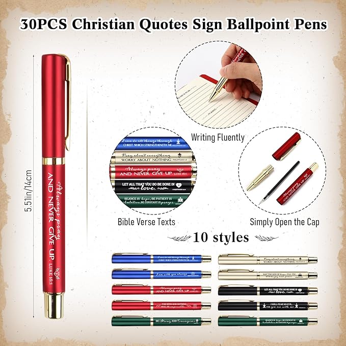 Spakon 30 Set Valentine's Day Christian Gifts Bulk Church Sticky Note Spiral - Image 3
