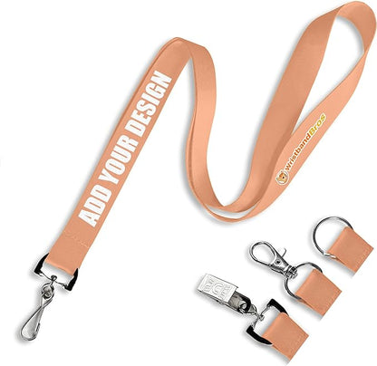 Wristband Bros Custom Lanyards For ID Badges, Keys & More | Add Text & Logos | by WristbandBros