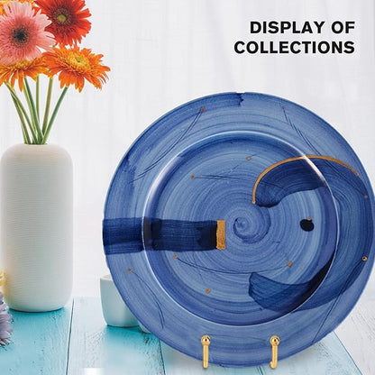 Decolore 8 inch 3 Pack Gold Plate Stands Table Top Easels Plate Holder Display - Image 3