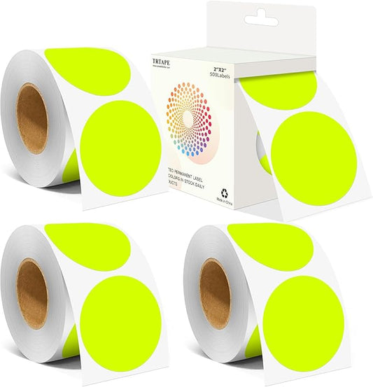 2 Inch Color Coding Round Labels by Unknown