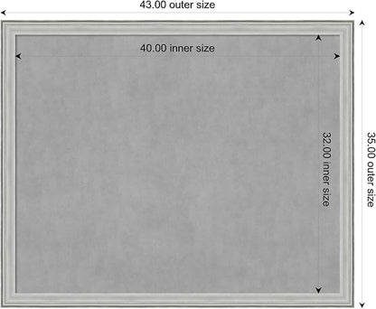 Amanti Art Silver Framed Magnetic Board 35x43 X-Large Vision Board - Image 4