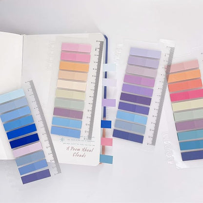 Potanro 800 Pcs Sticky Index Tabs, 4 Sheets Strip Index Tabs, Writable Page - Image 4