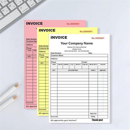 Custom Invoice Book in 3-Part /2-Part Receipt Book - Image 5