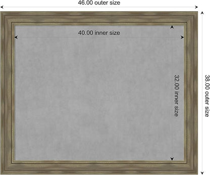 Amanti Art Grey Framed Magnetic Board 38x46 X-Large Vision Board - Image 4