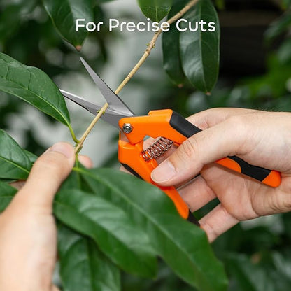 GROWNEER 6 Packs Pruning Shears Gardening Hand Pruning Snips - Image 2