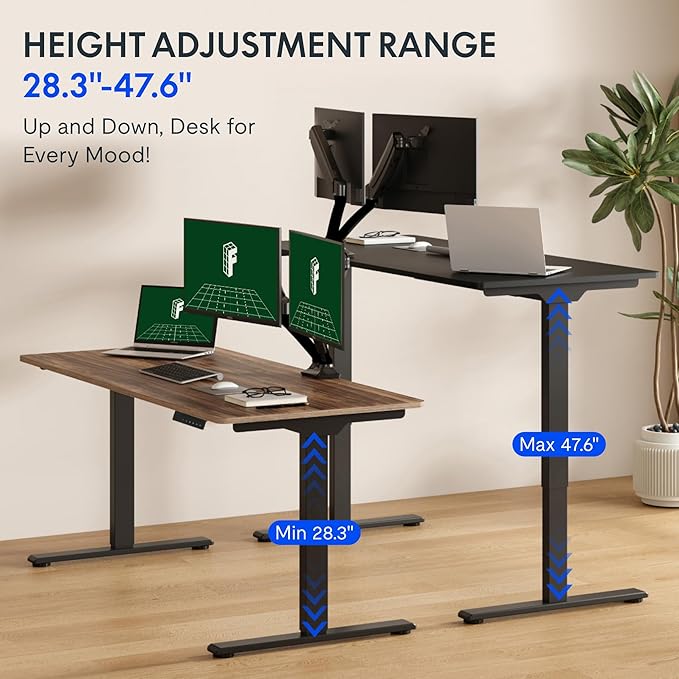 FLEXISPOT 79x32 Inch Large Dual Motor Electric Standing Desk, Creative Studio - Image 5