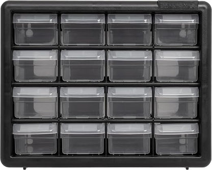 Akro-Mils 16-Drawer Plastic Storage Cabinet | 10-1/2 x 6-1/2 x 8-1/2 Inch | - Image 16