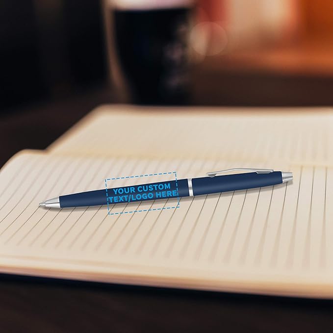 DISCOUNT PROMOS Custom Langham Ballpoint Pens Set of 50, Personalized Bulk Pack - Image 6
