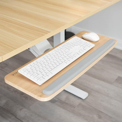 VIVO Adjustable Computer Keyboard and Mouse Platform Tray Ergonomic Under Table - Image 2