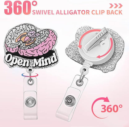 Aoryalps Open Mind Retractable Badge Reel Holder Retractable - Image 4