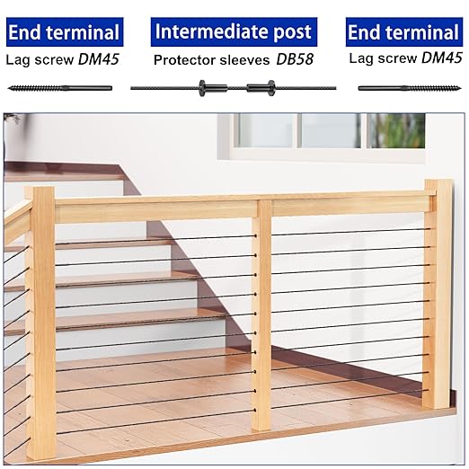 50 Pack Cable Railing Protector Sleeves - Image 6