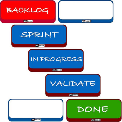 PMXBOARD Magnetic Column Headline Cards – Kanban & Scrum Board Headers by pmxboard-makethingsvisual