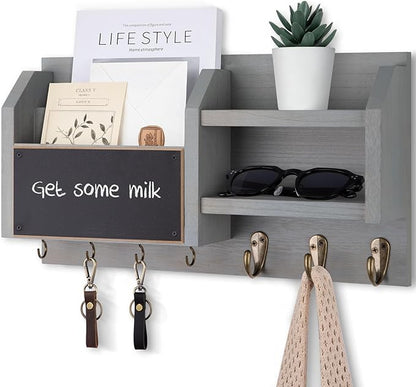 Lwenki Mail and Key Holder – Wall Mount Key Hanger by Lwenki