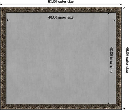 Amanti Art Black Framed Magnetic Board 45x53 Oversize Vision Board - Image 4