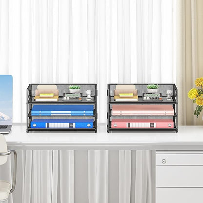 Subekyu 2-Pack 3-Tier Paper Letter Tray Organizer - Image 6