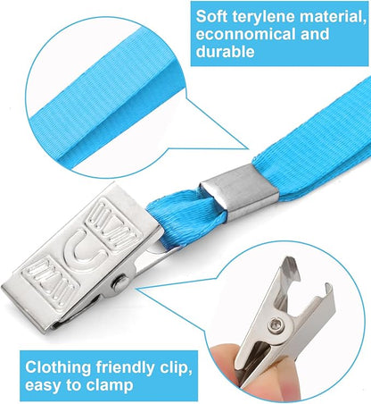 100 Pcs Lanyards for ID Badges and 100 Pcs Clear Name Tag Holders Reusable - Image 3